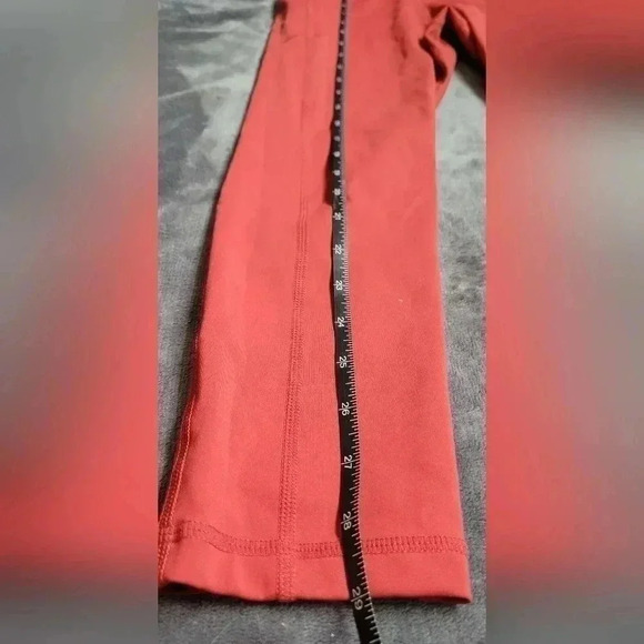 Zyia Active, Red, hi-rise leggings, size 2, Length 29" - Picture 6 of 7